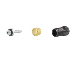 Promax D-Plug Type Brake Hose Fitting Kit Silver/Guld